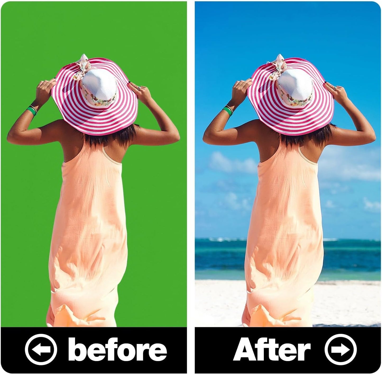 6x9FT Green Screen Backdrop Portable Solid Color Photography Background for Video, Studio, Photo, Live, Editing Green Backgrounds