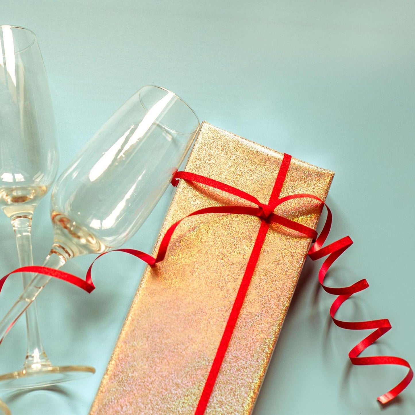 500 Yards Metallic Red Curling Ribbon-Balloon String-Balloon Ribbon Glitter Shiny Roll for Party Decoration, Gift Wrapping, Art Crafts