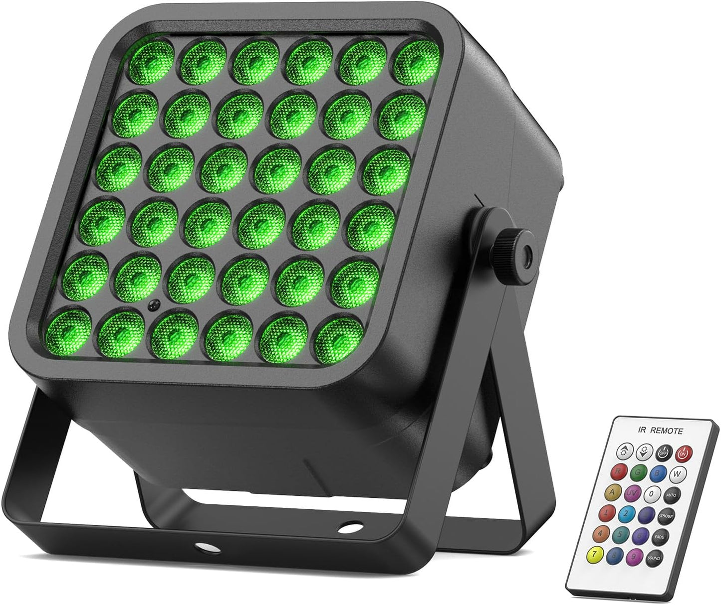 Rechargeable Par Can Lights, 72W RGB 5200mAh Uplights Battery Powered Stage Light, Wireless DJ Lights Sound Activated with Remote & DMX Control for Festivals, Weddings, Bars, Churches, DJ (1 Pack)