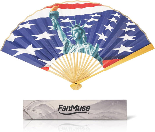 Statue of Liberty Folding Fan – Iconic American Design for Everyday Use & Special Occasions