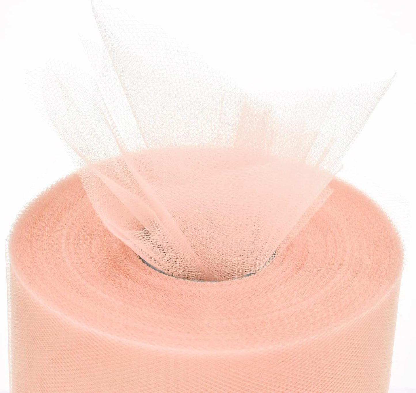 Tulle Rolls 6” by 100 Yards (300 feet) Tulle Roll Spool Fabric for DIY Tutu Skirts Wedding Baby Shower Crafts Decorations Party Supplies(New-Champagne)
