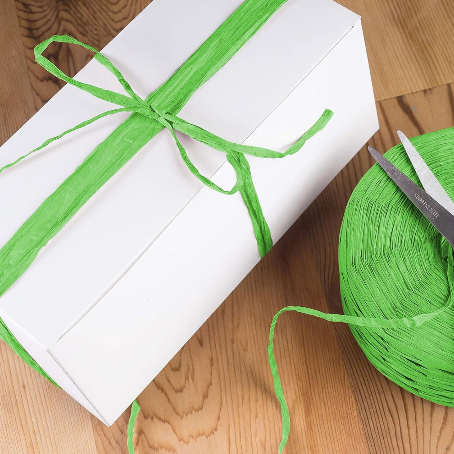 Creatrill 218 Yards Raffia Paper Craft Ribbon Packing Paper Twine, 1/4 Inch by 218 Yards