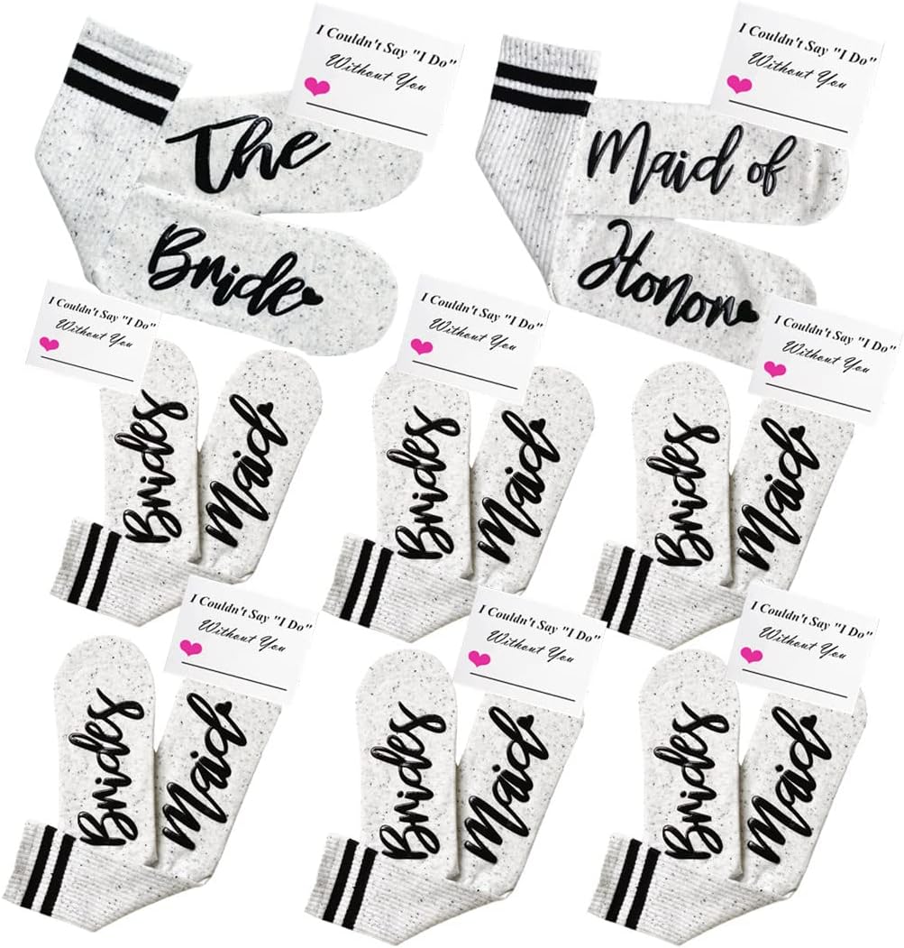 Bridesmaid Gifts For Women Wedding Gifts Proposal Set Bachelorette Party Favors Decorations Bride Socks…