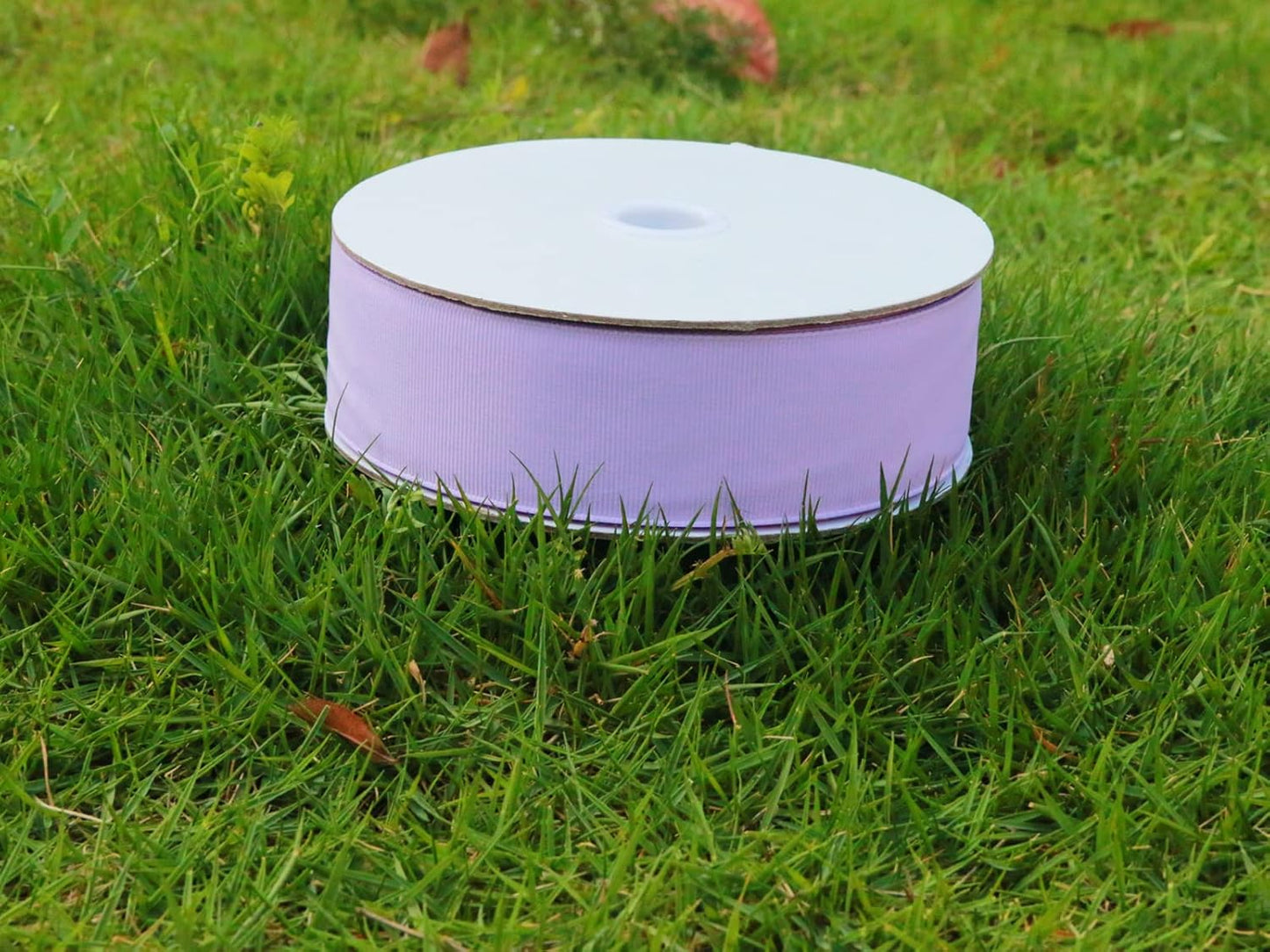 One Roll 50 Yards Soild Lavender Grosgrain Ribbon 1 1/2 inch Flower Bouquets Ribbons-1.5 inch Thick Gift Wrapping Ribbon-DIY Crafts Bow Hair Headband Accessories Ribbons #430(38mm)