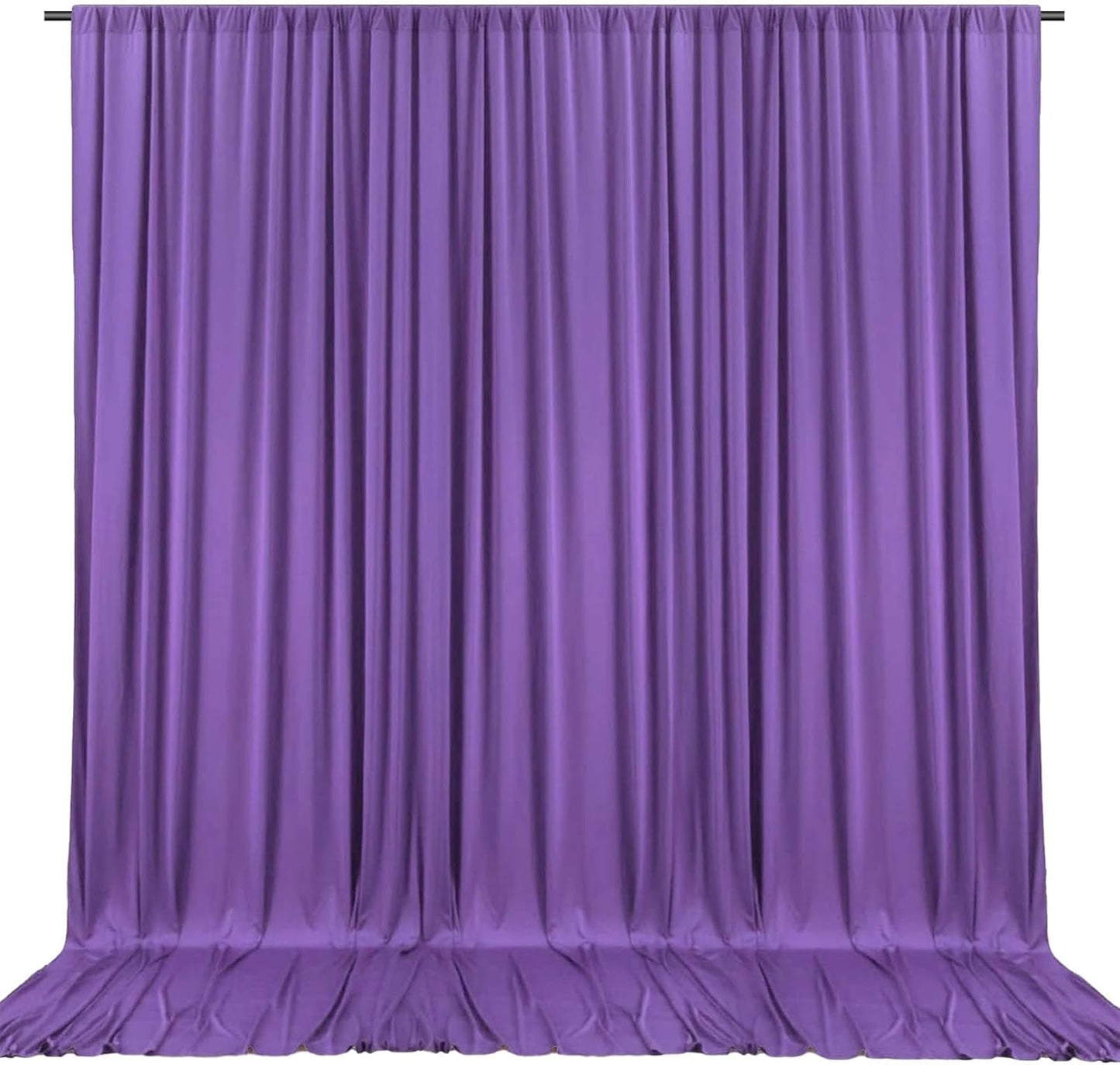 10 x 7 Feet Purple Backdrop Curtain for Partie, Background Curtains for Photoshoot, Birthday, Wedding, Halloween, Thanksgiving, Christmas Day, New Year Party Decorations 5Ft x 7Ft, 2 Panels