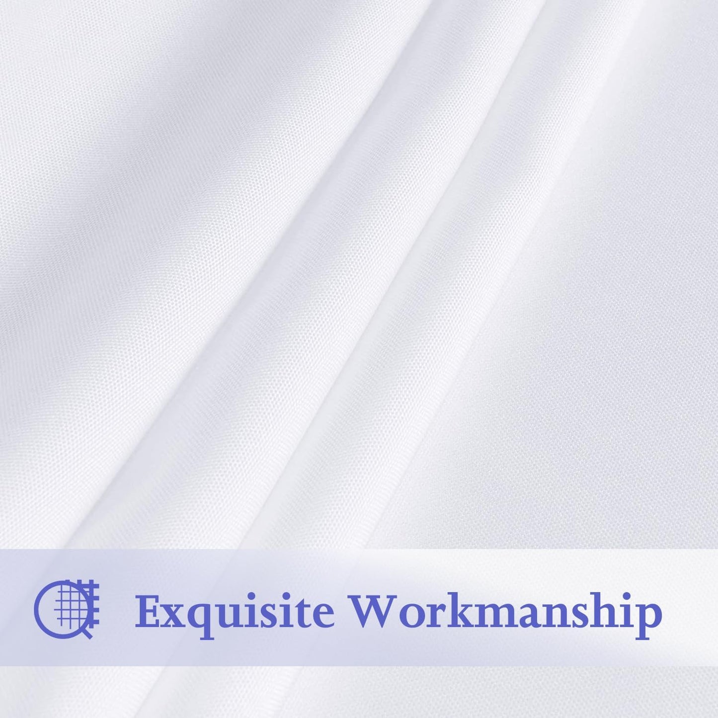 6 Pack White 90 Inch Round Tablecloths. Stain and Winkle Resistant Polyester Washable White Table Cloths for Parties Wedding Dining