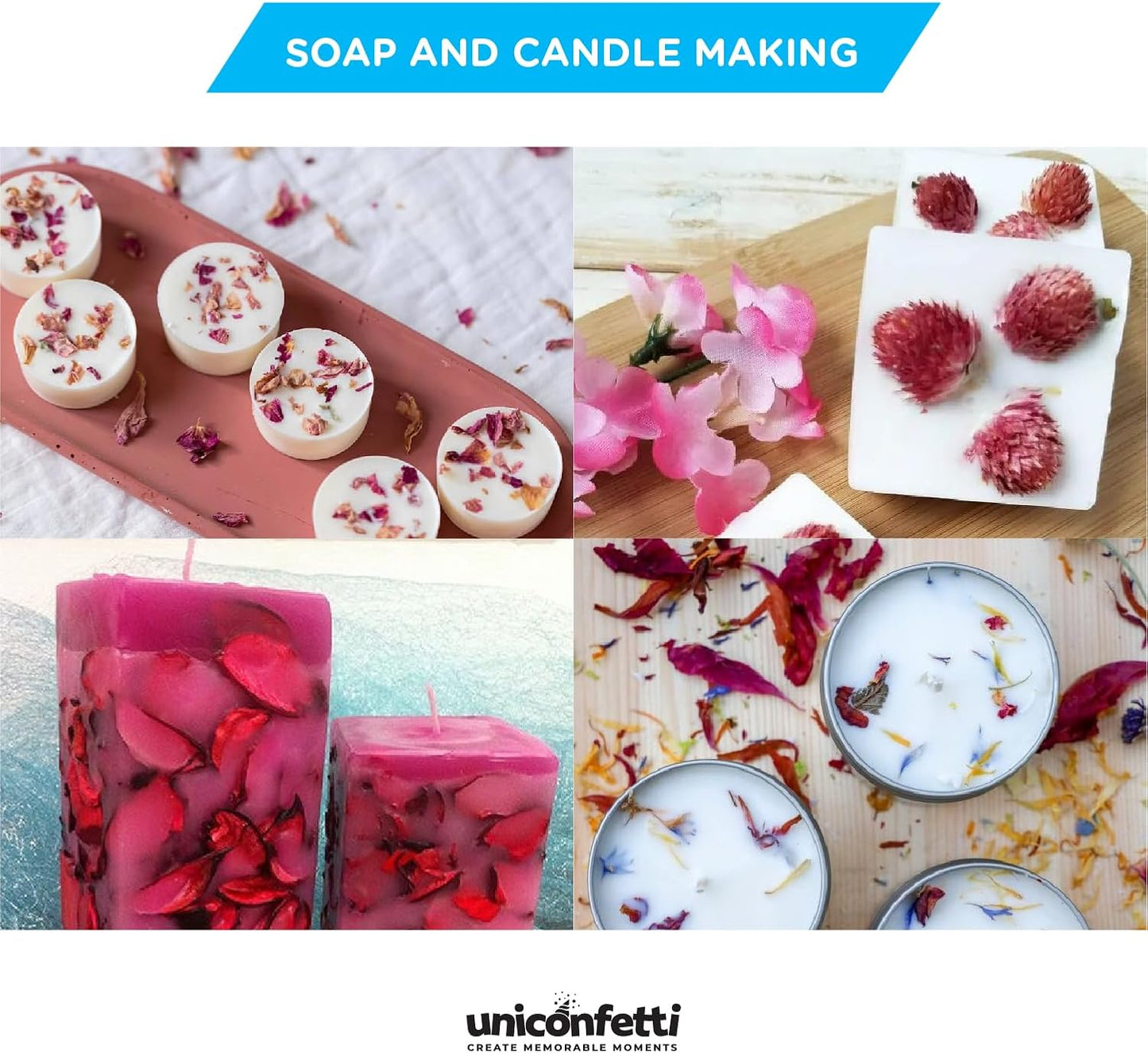 Dried Flower Yellow Lily Biodegradable Confetti - Real Flower Petals for Weddings, Flower Girl Toss, Wedding Send Off Ideas, Party Table Decoration | Boxed - 8oz (0.5lbs)