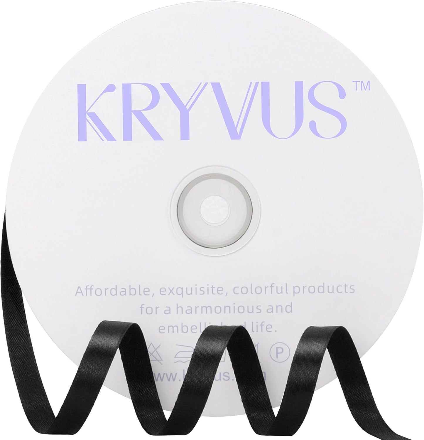 Black Satin Ribbon 3/8 inch X Continuous 100 Yards, Single Face Polyester Ribbon Perfect for Gift Wrapping, Flower Bouquet, Wedding Decor, Crafts, Bow Making, Sewing and More