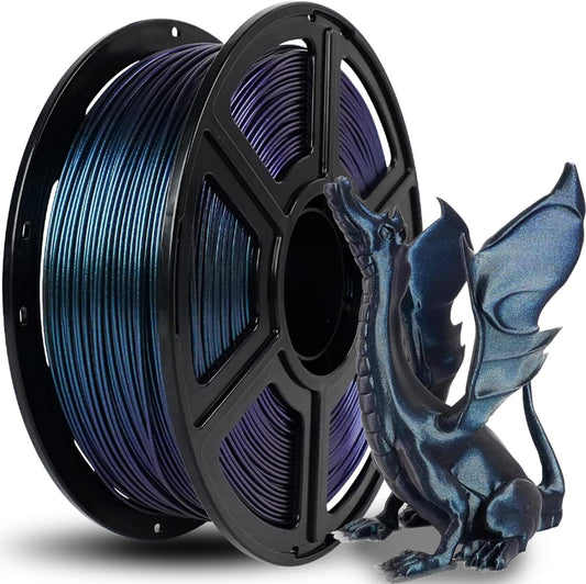 FLASHFORGE 3D Printer Filament Chameleon PLA Color Shift Filament 1.75mm, Changes Color with Light and Angles, 1KG Spool (2.2lbs), Dimensional Accuracy +/- 0.02mm for FDM 3D Printers (Burnt Titanium)
