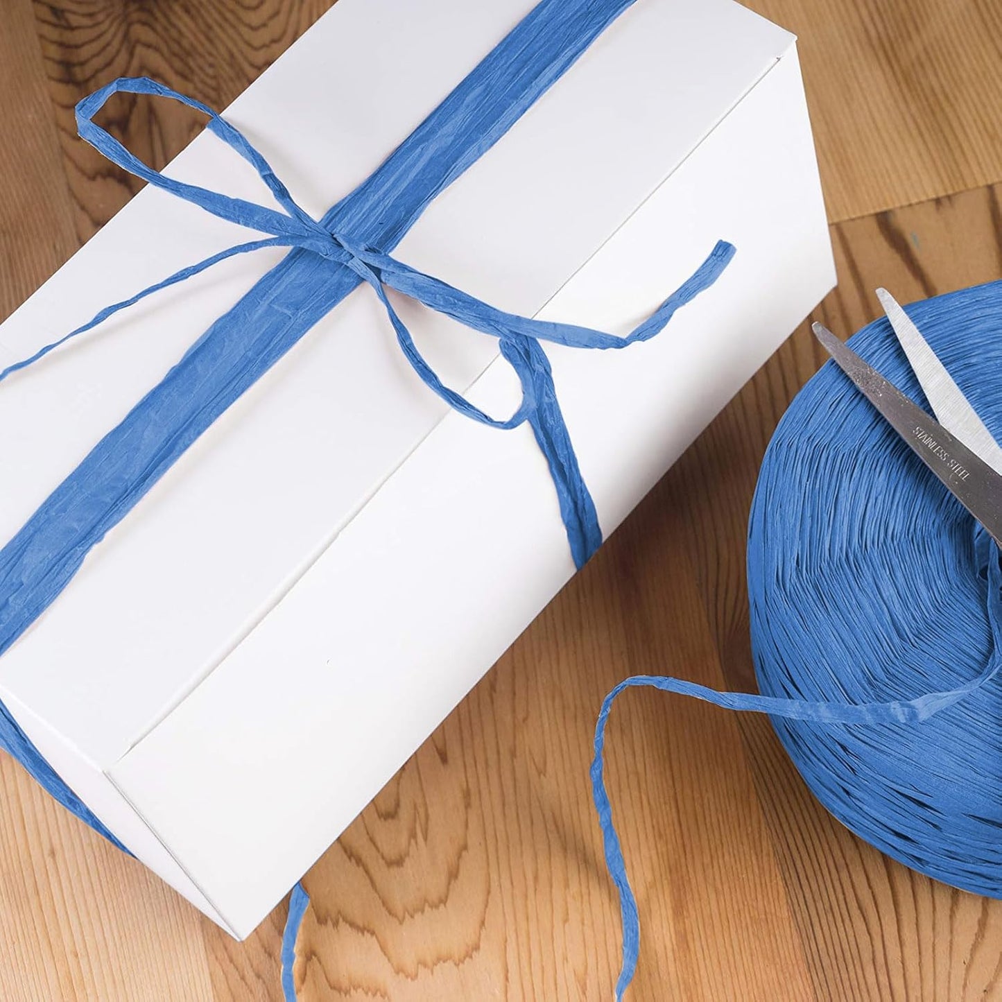 Creatrill 218 Yards Raffia Paper Craft Ribbon Packing Paper Twine, 1/4 Inch by 218 Yards