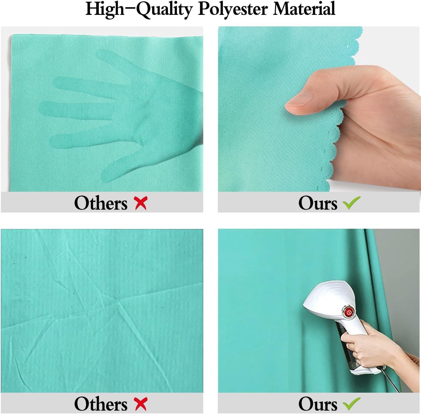 5x7FT Light Blue Screen Backdrops for Photography,for Video Photoshoot Studio Conference