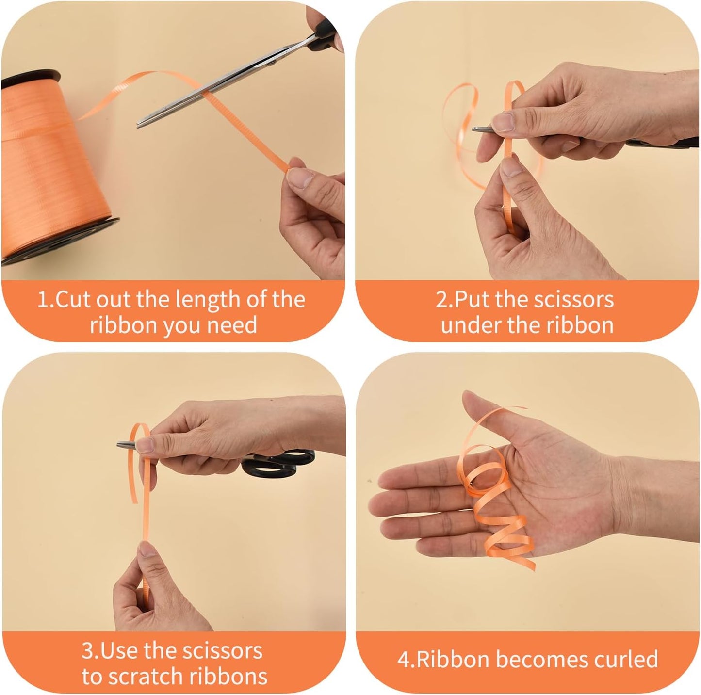 BEISHIDA 500 Yards Matte Red Curling Ribbon Balloon String Crimped Ribbons for Gift Wrapping Ribbon for Birthday Halloween Party Decoration Festival Art Craft Christmas Gift Wraps