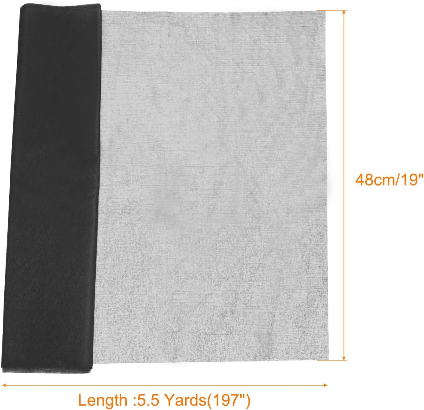 uxcell 19" by 5.5 Yard Tulle Fabric Backdrop Curtains for DIY Tutu Skirt Shower Decor Wedding Crafts Birthday Party Supplies, Black