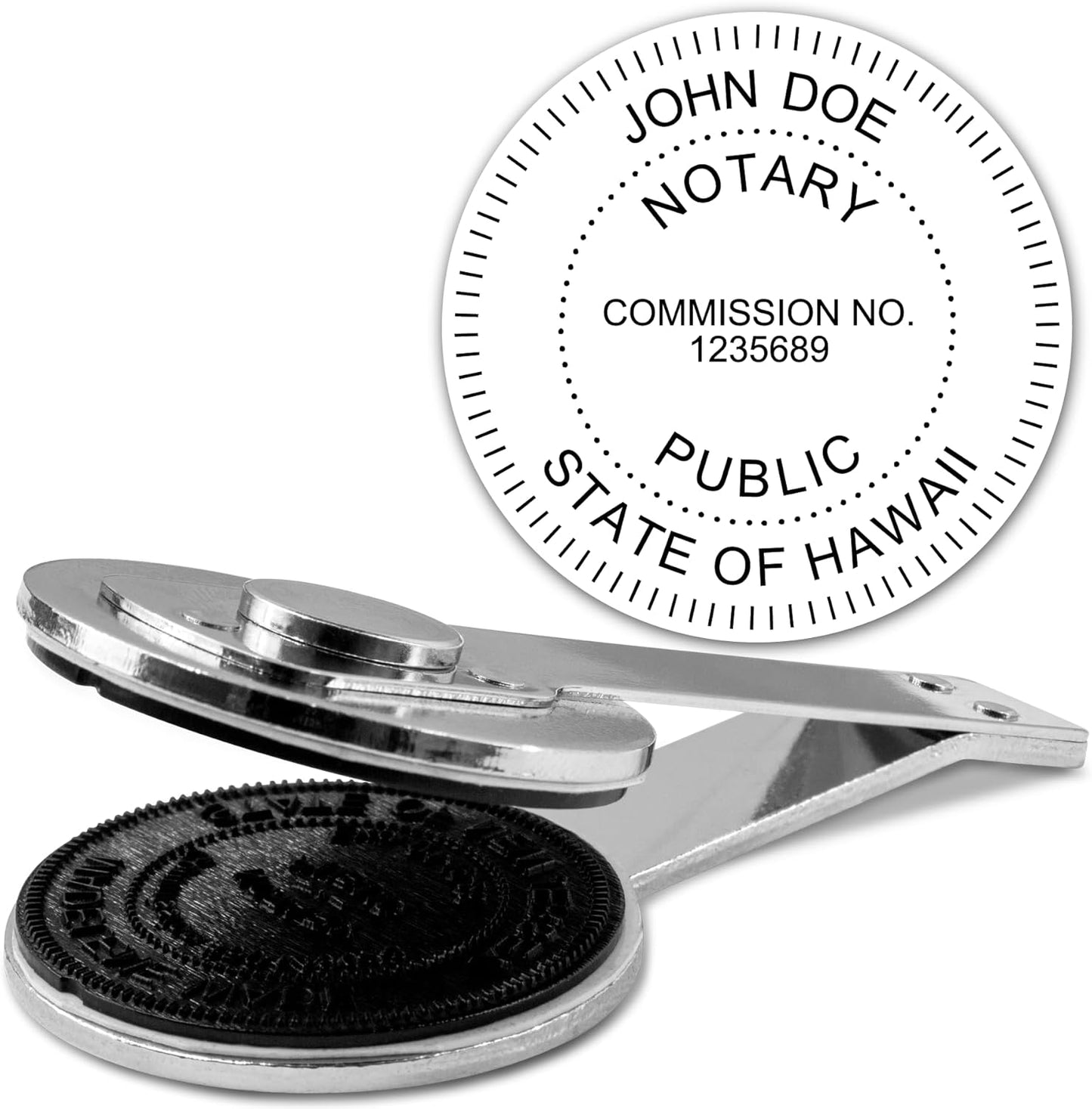 MaxMark Insert Only for Notary Seal Round Desk Embosser for Hawaii State