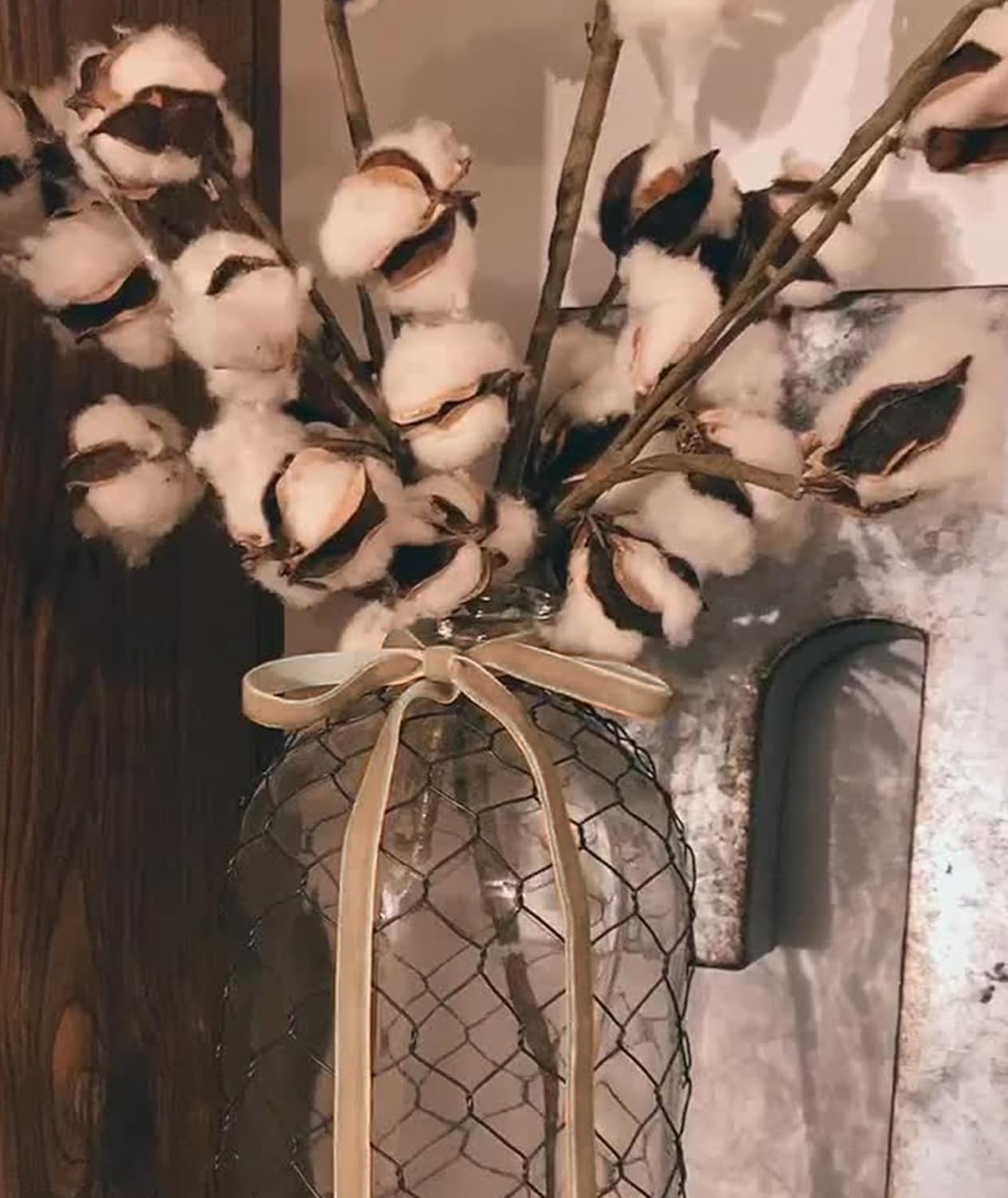 Khaki Velvet Ribbon 3/8'' 25 Yards for Christmas Tree, Gift Wrapping, Flower Bouquet, Wreath Decorations, Bow Making