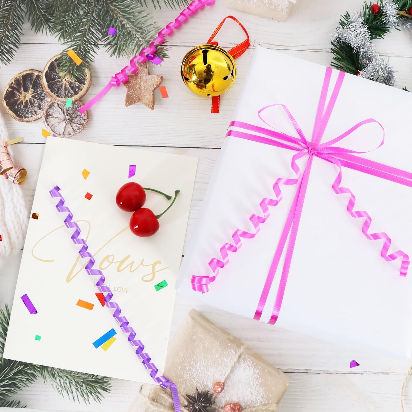 BEISHIDA 500 Yards Matte Hot Pink Curling Ribbon for Gift Wrapping, Birthday Party, Festival, Art Craft, Decor, Florist, Flowers