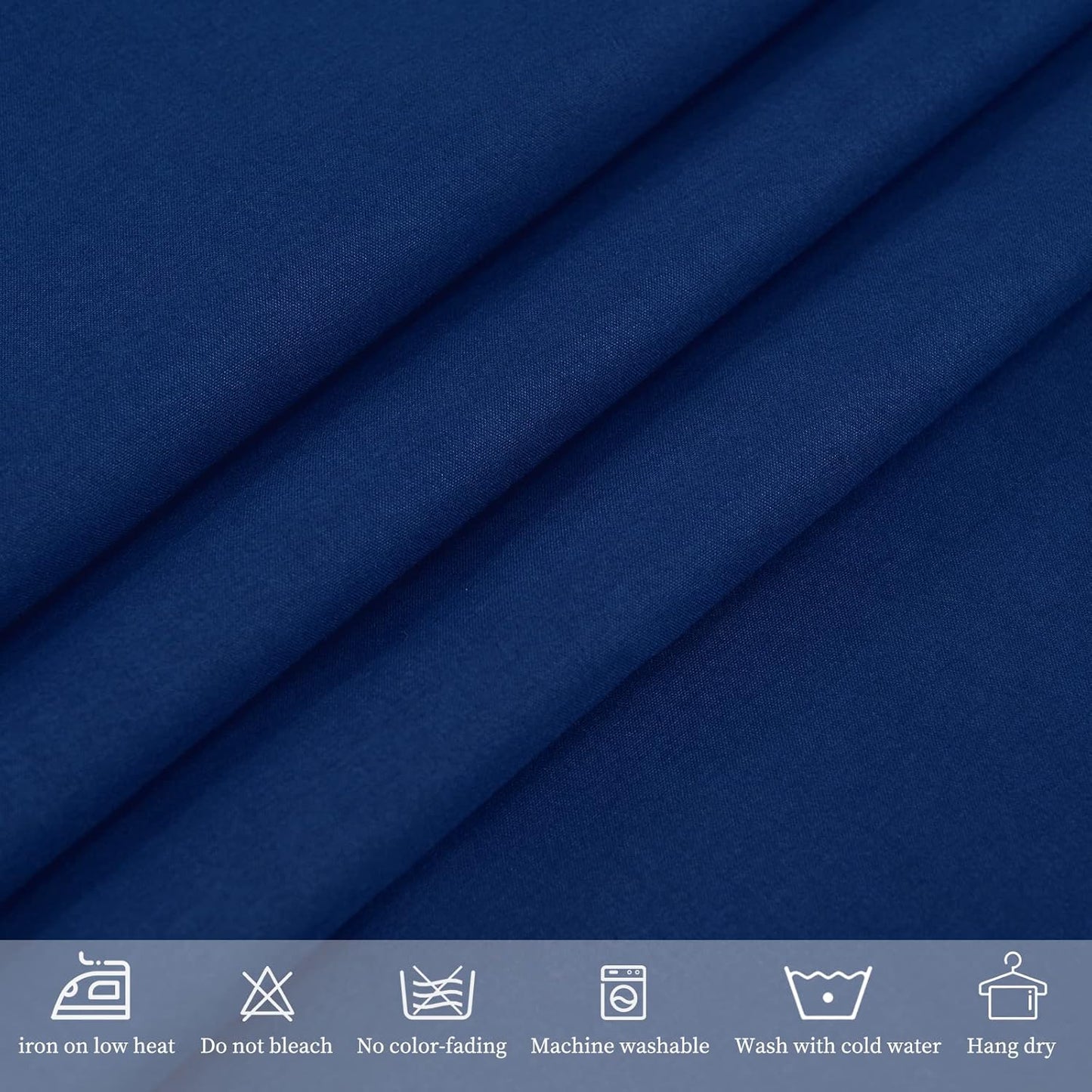 6 Pack Navy Blue Tablecloths for 6ft Rectangle Tables 60 x 102 Inch - Polyester Table Cover Stain and Wrinkle Resistant Washable Fabric Table Clothes for Wedding Party Banquet Reception Restaurant