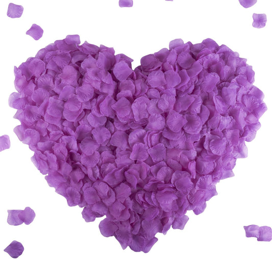 CODE FLORIST 2200 PCS Silk Flower Rose Petals for Wedding Decorations (Purple)