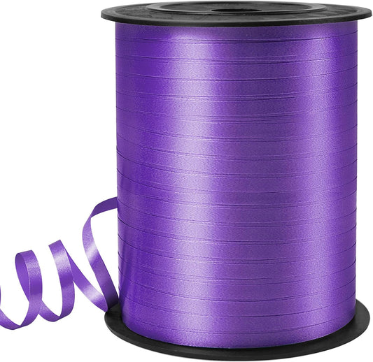 Dark Purple Curling Ribbon, Balloon String 500 Yard for Gift Wrapping, Curly Ribbons, 3/16" for Florist Flower, St Patricks Day, Valentines Day