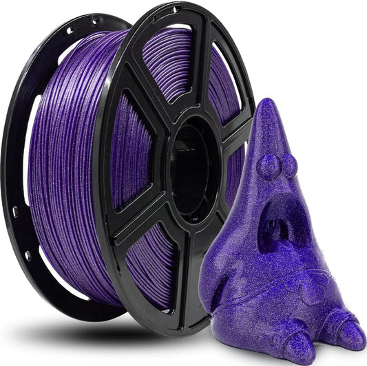 FLASHFORGE 3D Printer Filament, PLA Galaxy Filament 1.75mm, 1KG Spool (2.2lbs), Dimensional Accuracy +/- 0.02mm for FDM 3D Printers, Better Tenacity & No Knotting (Purple)