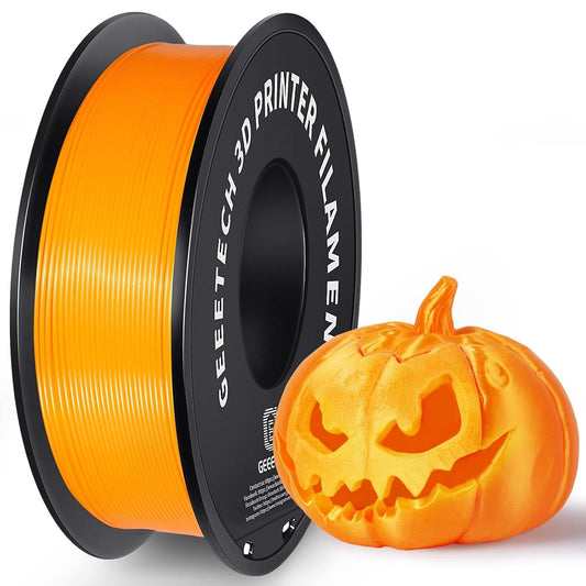 Geeetech Orange PLA 3D Printer Filament, PLA 3D Printer Filament 1kg Spool(2.2lbs) Dimensional Accuracy +/- 0.02 mm, 3D Printing Filament Fits for Most FDM 3D Printers