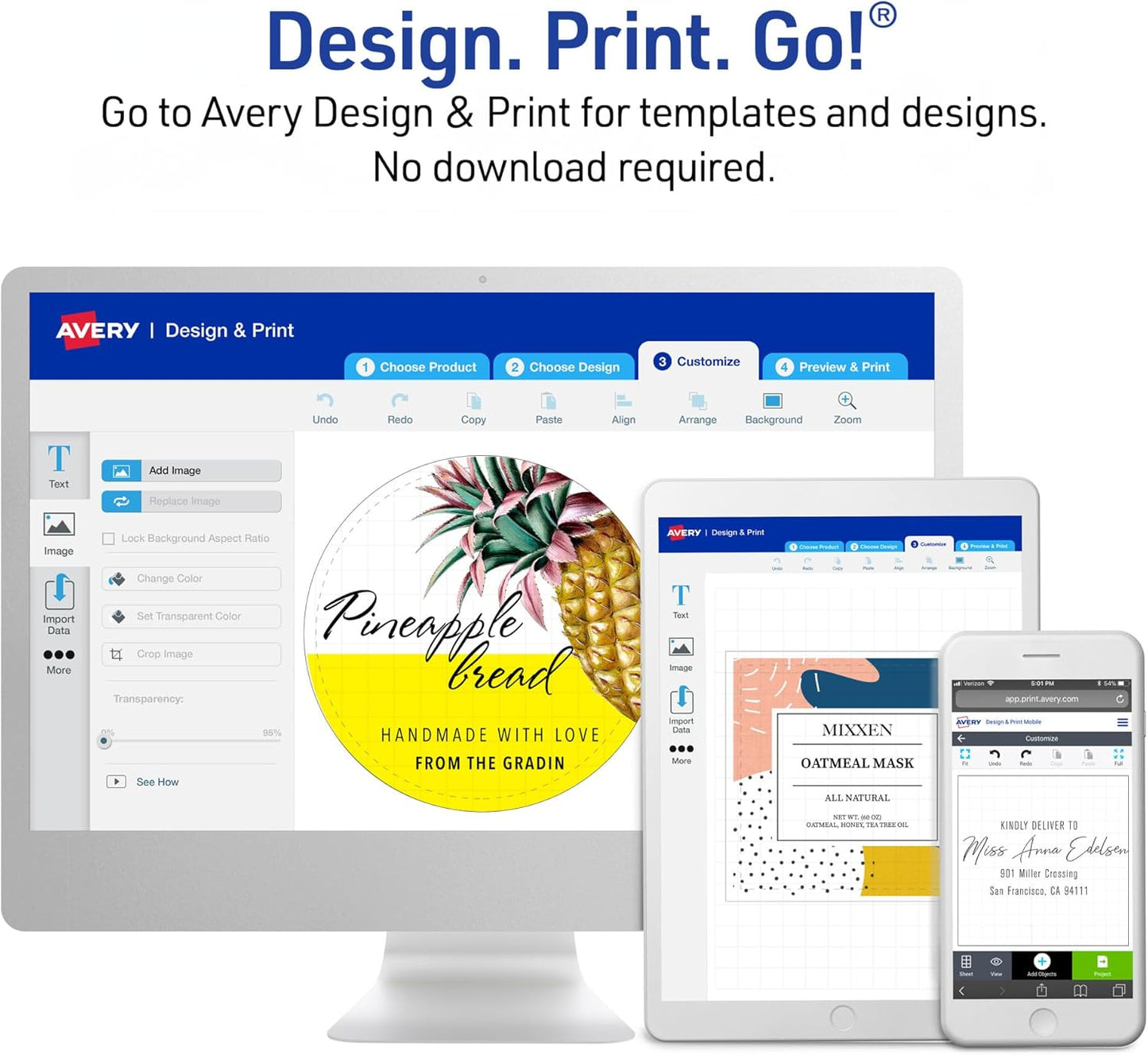 Avery Scalloped Printable Tags, Sure Feed Technology, 2" x 1.25", White, Includes String, Laser/Inkjet Printable, 180 Total, Great for Branding, Gifts, Merchandising, and More (22848)