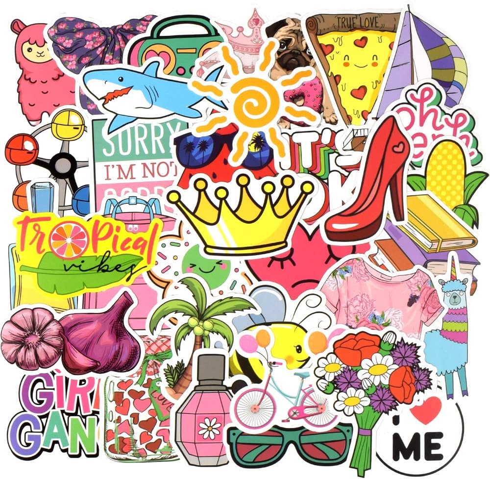 QTL VSCO Stickers for Girls Cute Stickers for Water Bottle Laptop Hydroflask for Teens Kids Waterproof Vinyl Pack 150Pcs
