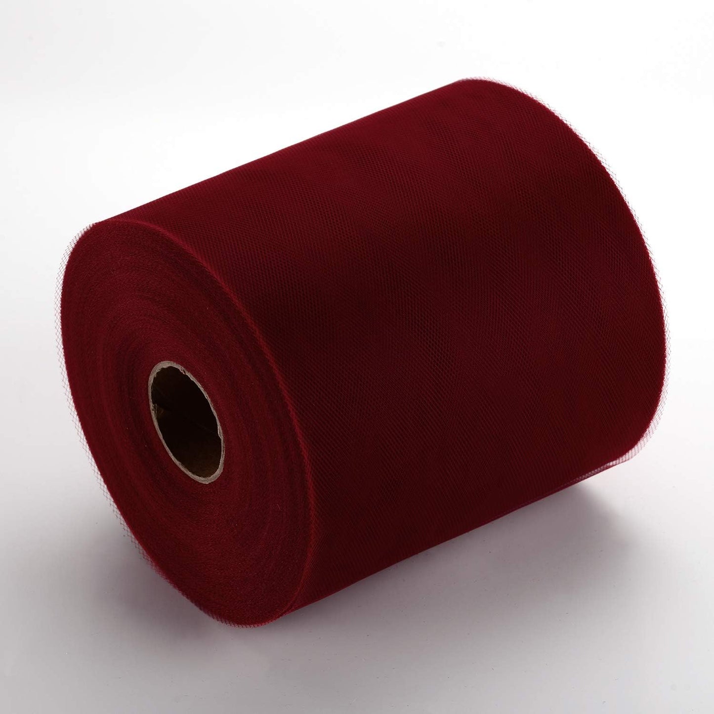 Tulle Fabric Roll, 6” by 200 Yards (600FT) Tulle Organza Fabric Spool for DIY Tutu Skirt Baby Shower Decor Wedding Backdrop Crafts Birthday Party Supplies (Burgundy)