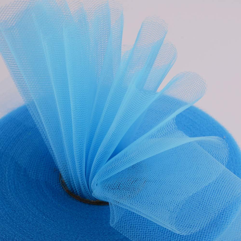 Tulle Rolls 6” by 100 Yards (300 feet) Tulle Roll Spool Fabric for DIY Tutu Skirts Wedding Baby Shower Crafts Decorations Party Supplies (Light Blue)