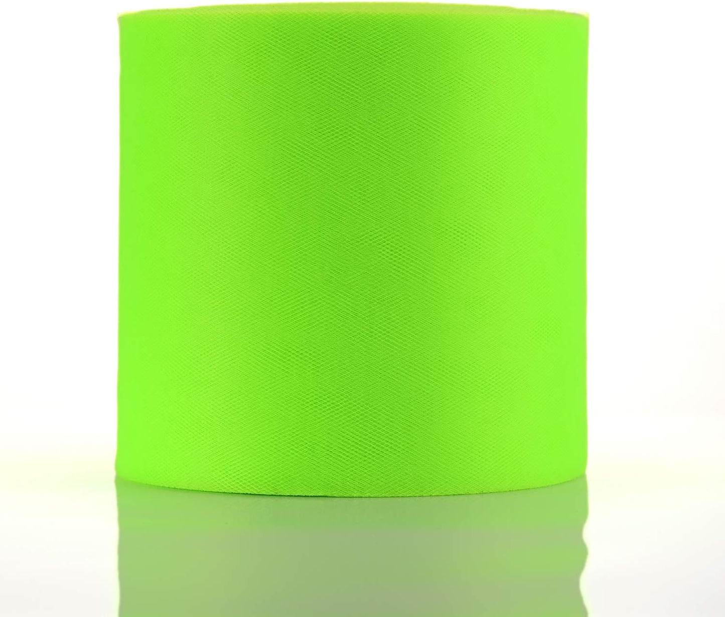 Tulle Fabric Roll, 6” by 200 Yards (600FT) Tulle Organza Fabric Spool for DIY Tutu Skirt Baby Shower Decor Wedding Backdrop Crafts Birthday Party Supplies (Fluorescent Green)
