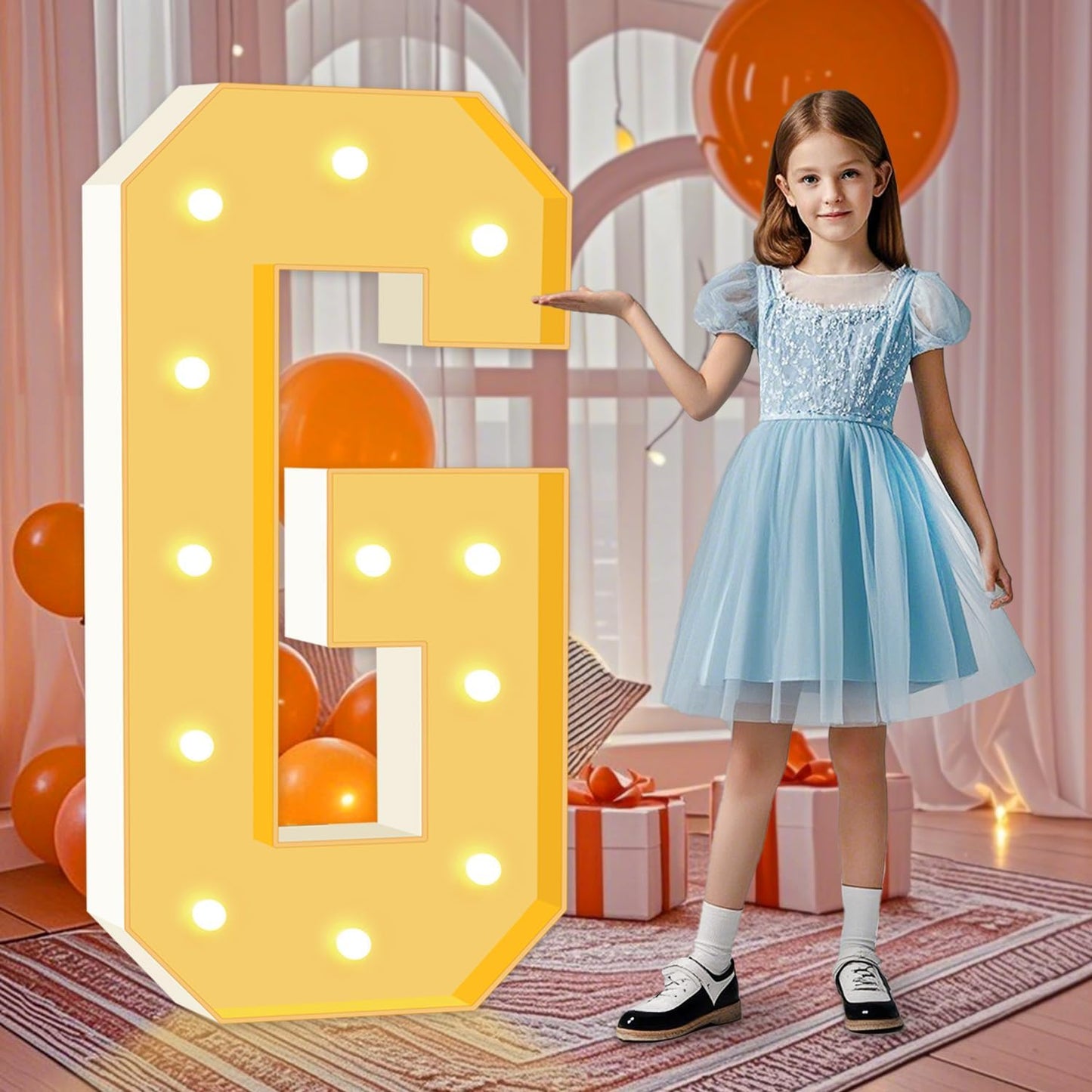 4FT Marquee Light Up Letters G, Warm White Marquee Letters for Birthday Party Decor, LED Light Letter for Graduation, Wedding, Engagement, Holiday Party Backdrop Arch Decoration