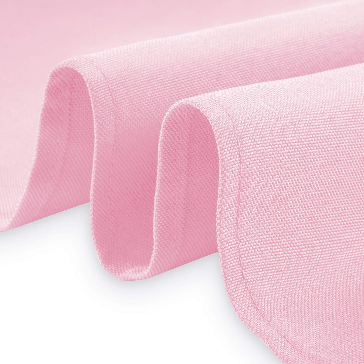 Lann's Linens - 10 Premium 70" x 120" Tablecloths for Wedding/Banquet/Restaurant - Rectangular Polyester Fabric Table Cloth - Pink