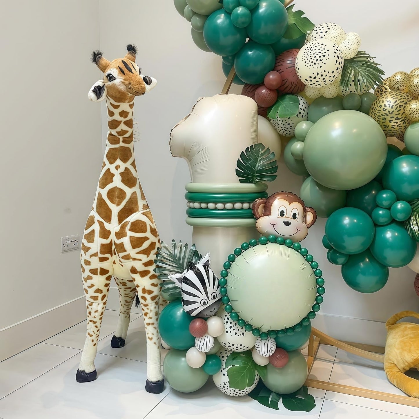 Cream 8 Balloon Number 40 Inch Cream White Number 8 Balloon Helium Mylar 8 Balloon for Birthday Party Decoration