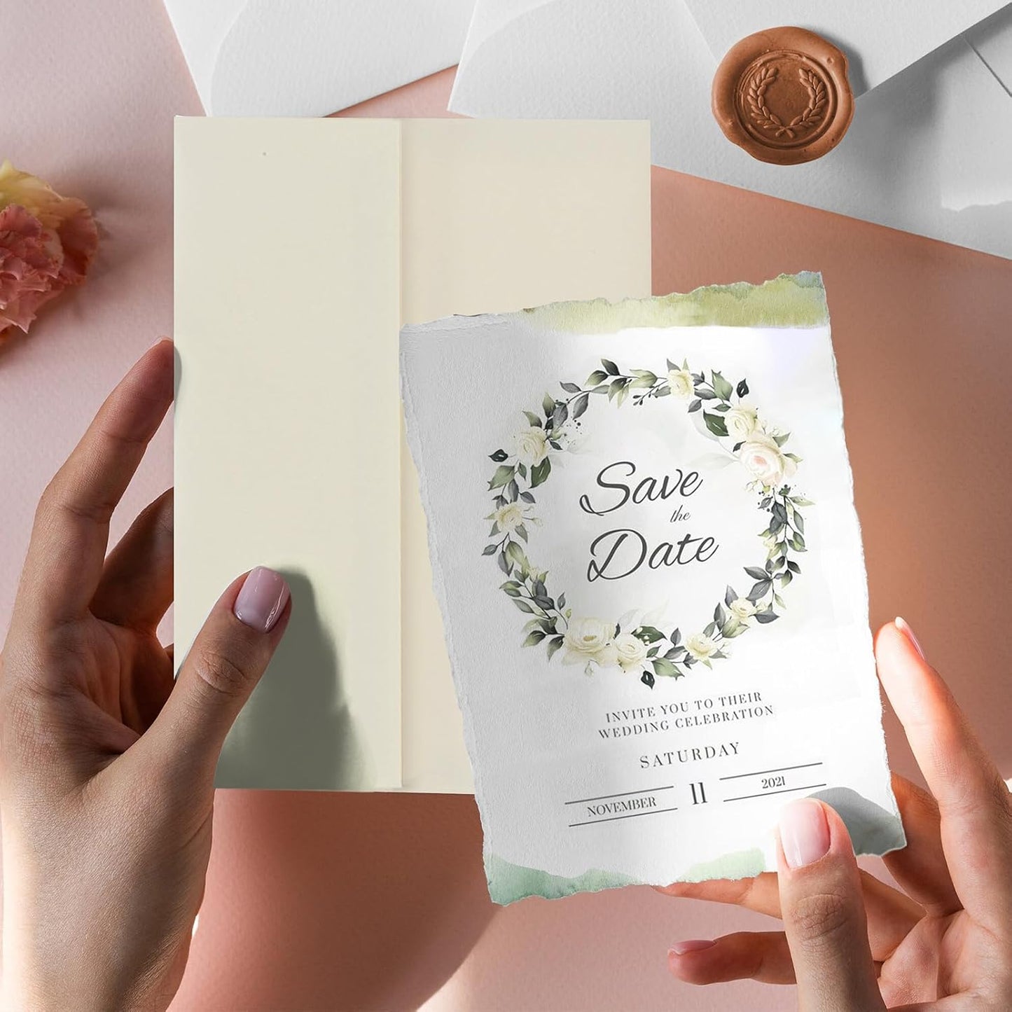 100 Pack A2 Ivory Envelopes Self Sealing Adhesive Perfect for Weddings, RSVP, Invitations, Baby Shower,Greeting Cards,Announcements, Thank You Notes| A2(4.375 x5.75 Inches)