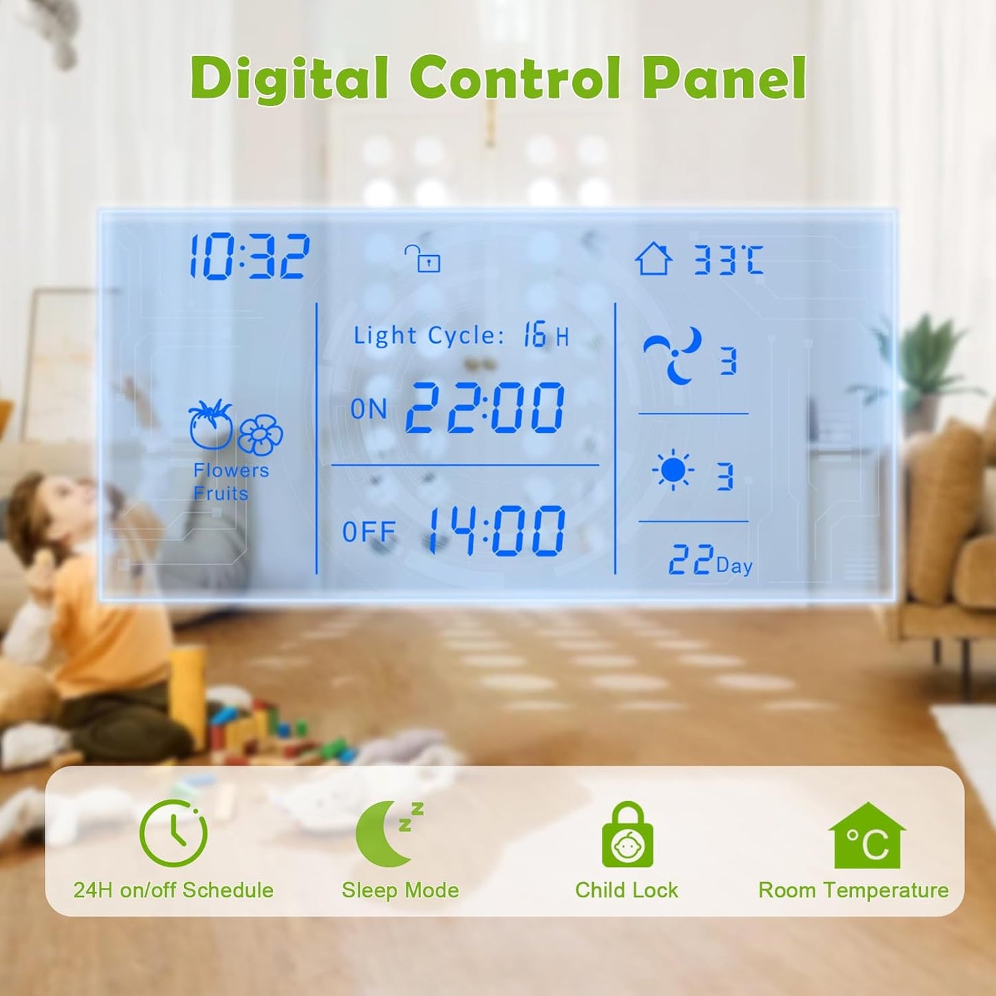 Indoor Gardening 17 Pods Hydroponics Growing System Kit Smart Lighting Setting, Herb Garden Planter with Full Spectrum Grow Light Provides Year Round Harvest - White