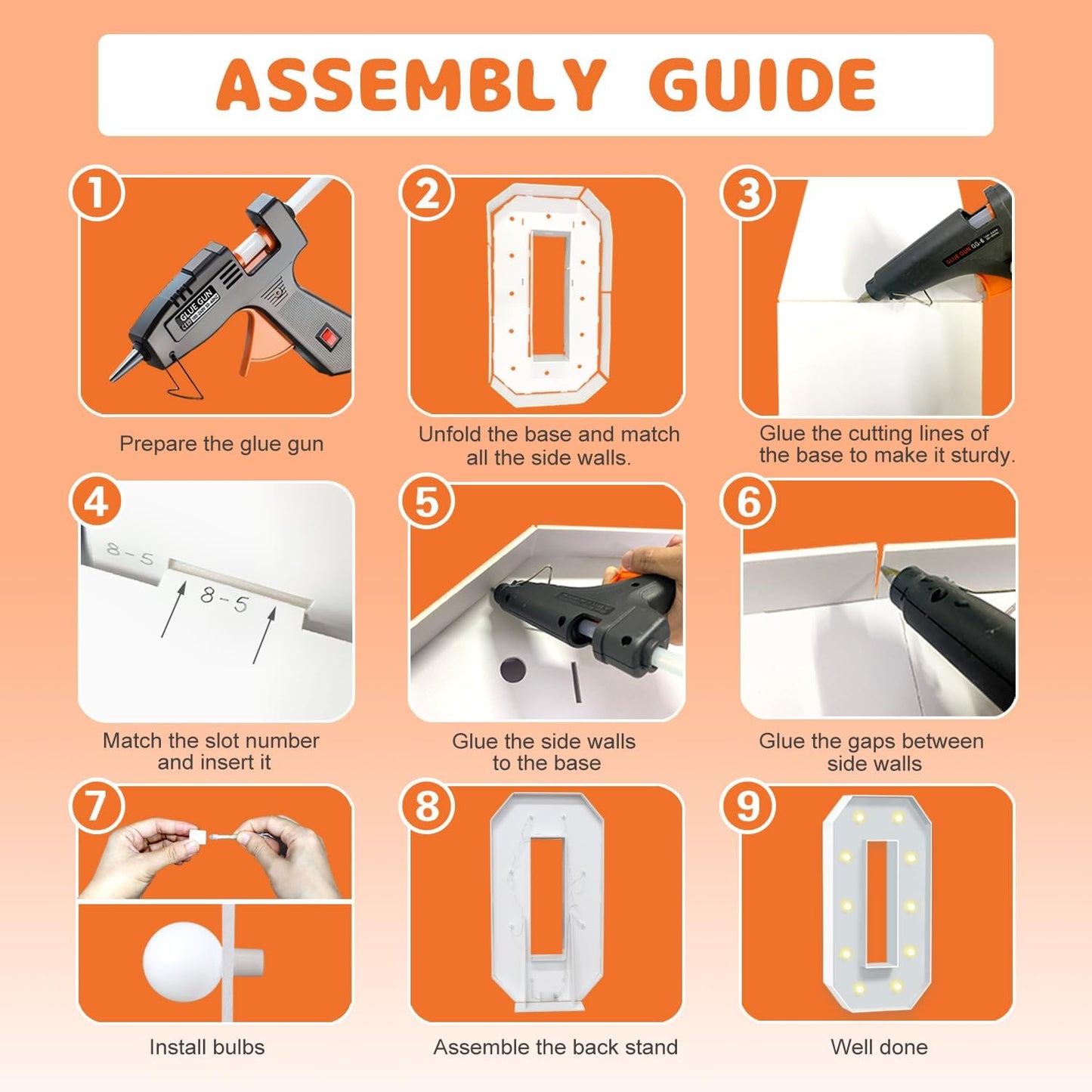 4FT Marquee Numbers 50, Large Light Up Numbers 50th Birthday Decorations for Her Him, Cardboard Number for Women Men Anniversary Party Decor Backdrop, DIY Foam Board Mosaic Number Sign