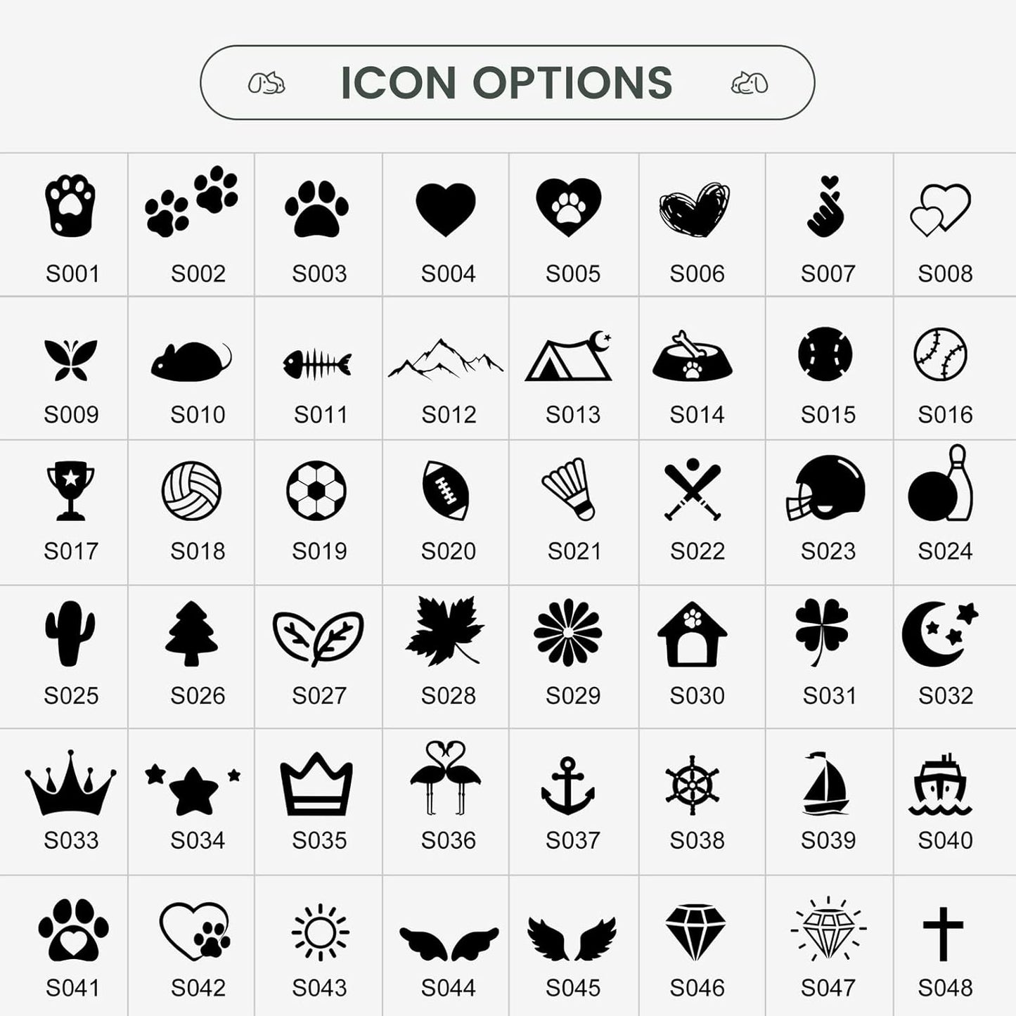 Dog Tags Engraved for Pets - YEHANTI Personalized Dog Tags with Lovely Icons, Durable Stainless Steel Pet ID Tags for Small Large Dogs Cats, Custom Dog Name Tags Engraved on Both Sides (Star)