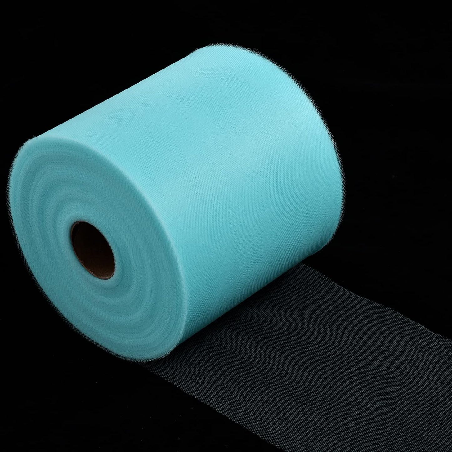 Tulle Fabric Roll, 6” by 200 Yards (600FT) Tulle Organza Fabric Spool for DIY Tutu Skirt Baby Shower Decor Wedding Backdrop Crafts Birthday Party Supplies (Turquoise)