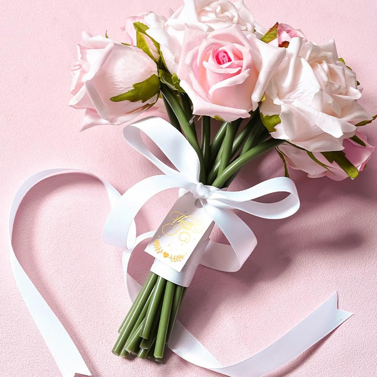 1/2" x 50 Yards White Satin Ribbon Single Faced Fabric Ribbons for Gift Wrapping, Crafting, Bows Making, Sewing, Wedding, Home Decor