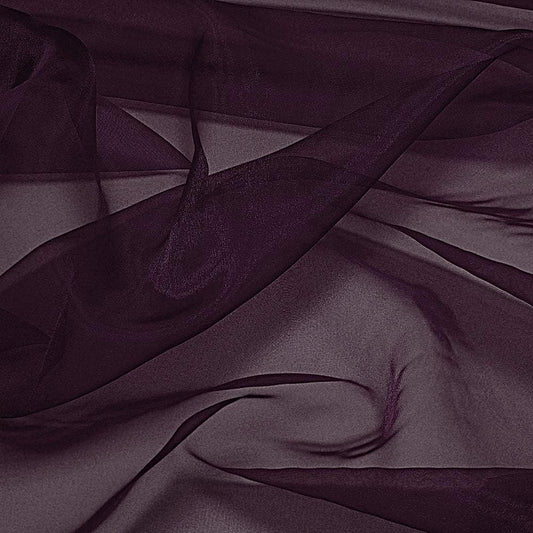 VDS Plum Organza Fabric, 40 Yards Continuous, 45” Wide, Wedding Party Decoration Iridescent Crystal Sheer Shiny Organza Tulle Bridal Dress DIY Crafts Costume Sewing Backdrop Arch Cloth