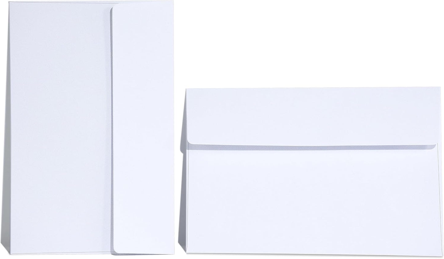 A9 Invitation Envelopes 50 Pack White 5 3/4 x 8 3/4 Inches Self Seal Printable Envelopes for 5x8 Cards,Azaza