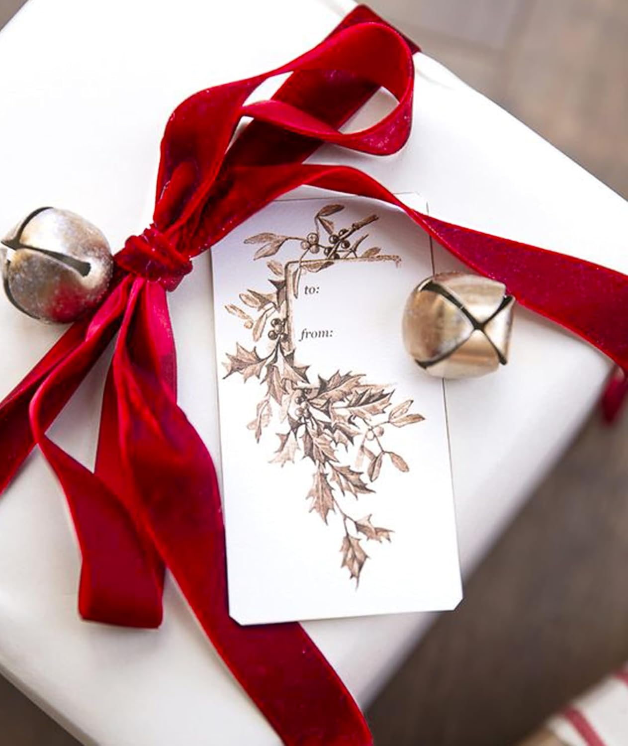 Red Velvet Ribbon 1'' 25 Yards for Christmas Tree, Gift Wrapping, Flower Bouquet, Wreath Decorations, Bow Making