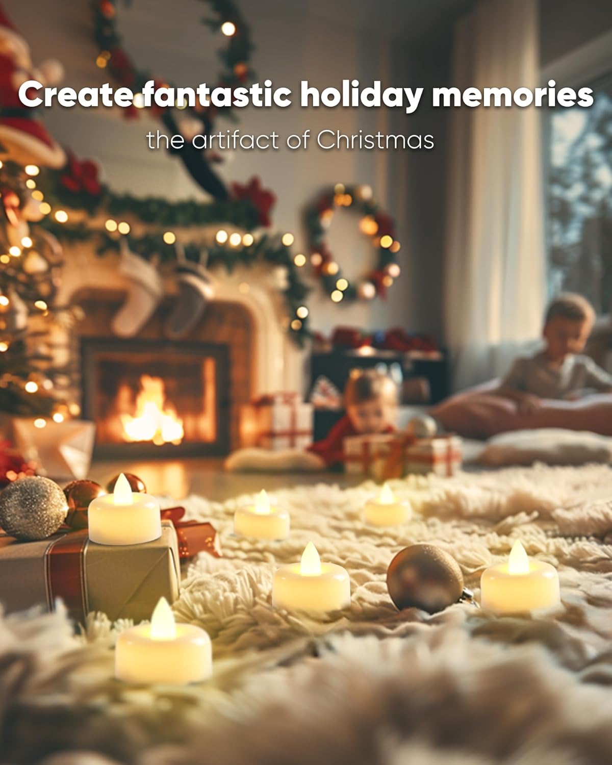 Amagic 24 Pack Remote Candles, Tea Lights with Timer, 400+Hours Flickering Flameless Battery Operated LED TeaLights Candles with Remote, for Table Centerpieces, Home Decor, Wedding, Party (White)