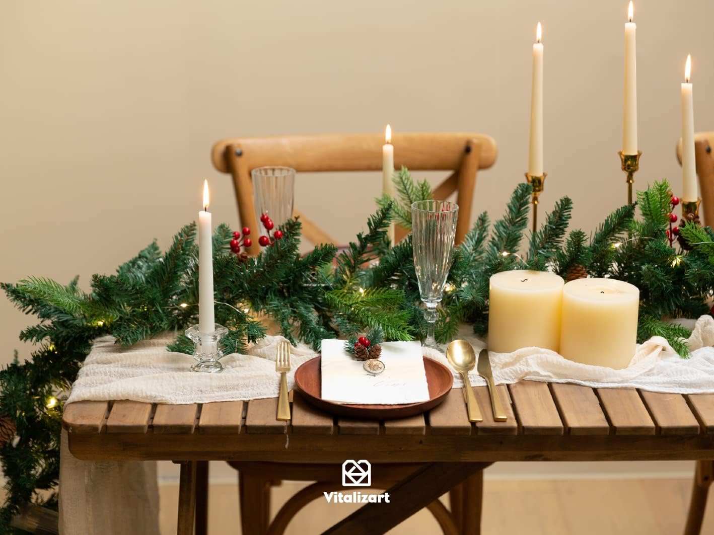 Vitalizart Ivory Cream Ribbon Organza Sheer Ribbon 1 inch x 30Yd Handmade Fabric Ribbons for Gift Wrapping Christmas Tree Crafts Bows Wedding Invitations Wreaths Wrap