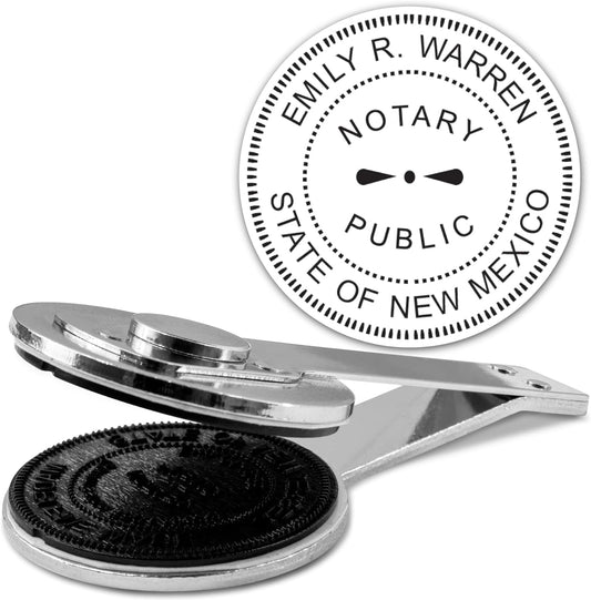 MaxMark Insert Only for Notary Seal Round Desk Embosser for New Mexico State