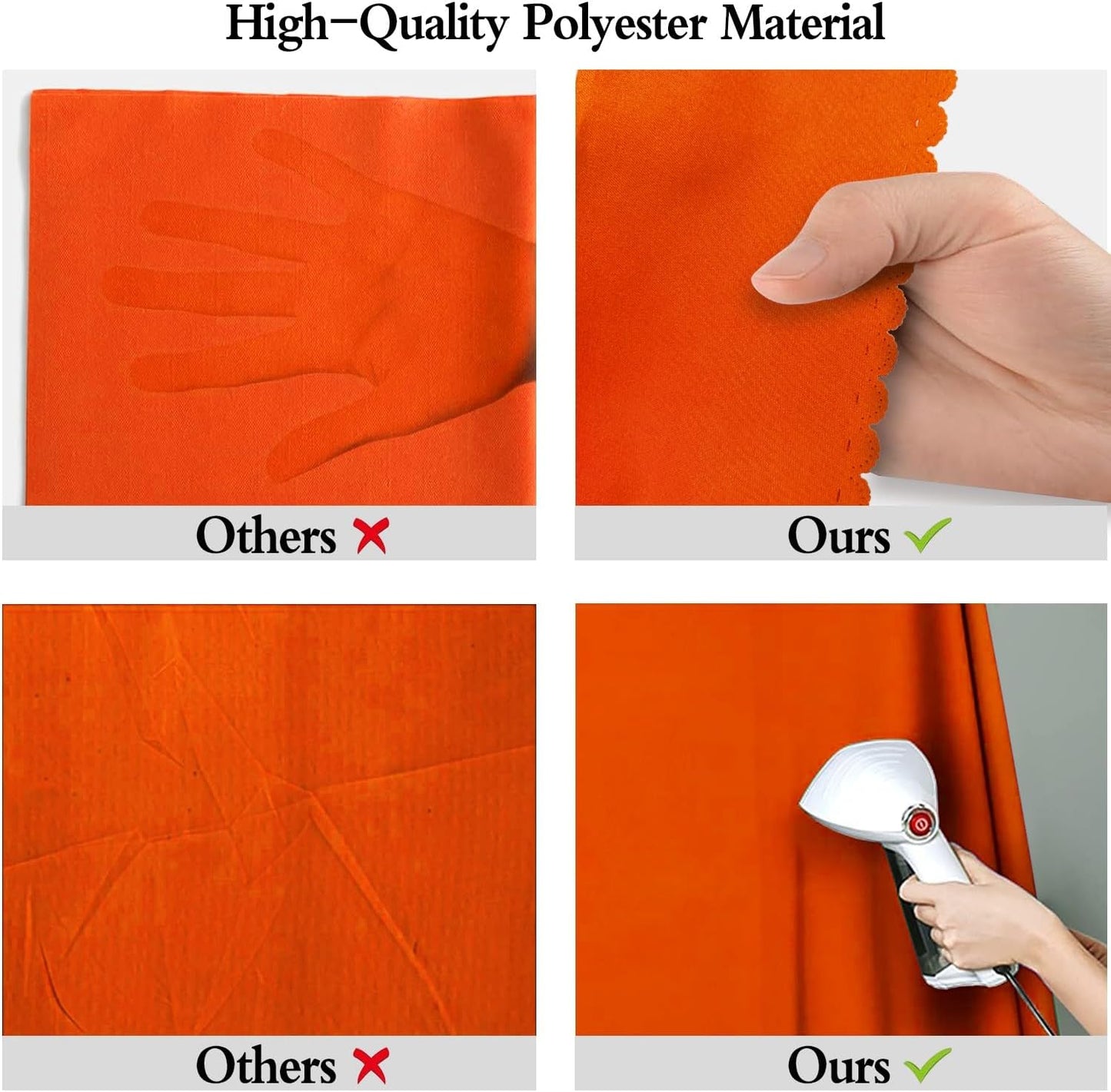 10x10FT Orange Abstract Backdrops Solid Orange Portrait Background for Photoshoot, for Photography, for Birthday,for TV Recording Photo Video