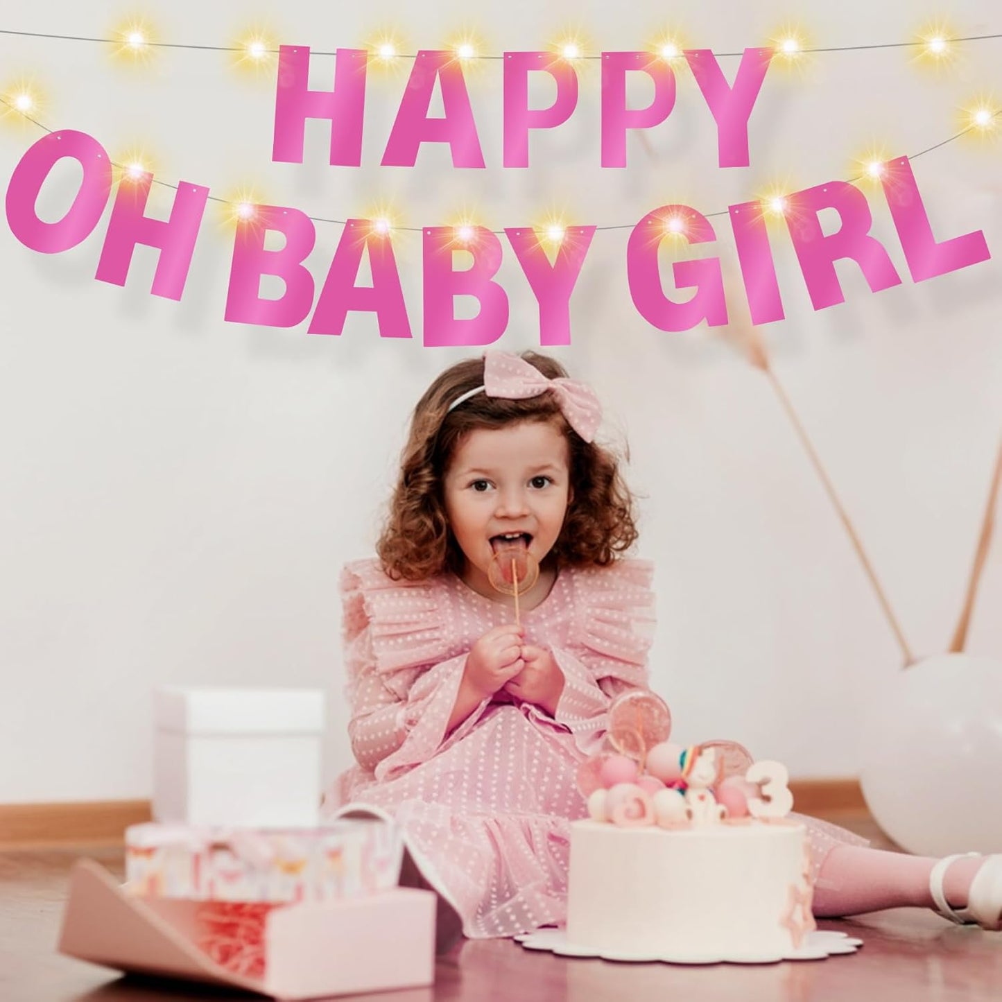 167Pcs DIY Glitter Customizable Banner Kit Happy Birthday Letter Banners Valentine's Day Garlands Personalized Love Heart Banner Decor Baby Shower Birthday Party Decorations Supplies(Shiny Light Pink)