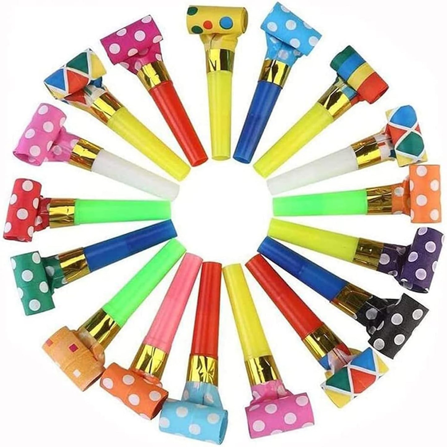 50 PCS Blowouts Noisemakers Funny Party Blower Blowouts Colorful Birthday Blow Horns Whistles New Years Party Noisemakers Party Blowouts Whistles Favors Noise Makers