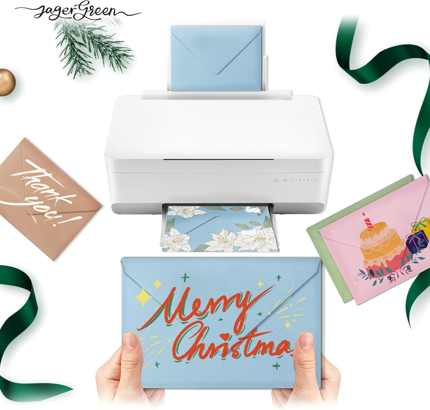 50 Pack 5x7 Envelopes Letter Size, White A7 Envelopes Self Seal for Wedding Invitation, Envelope 5.4x7.6 for Greeting Cards, Photos, Baby Shower, Graduation, Thank You Cards, Announcements