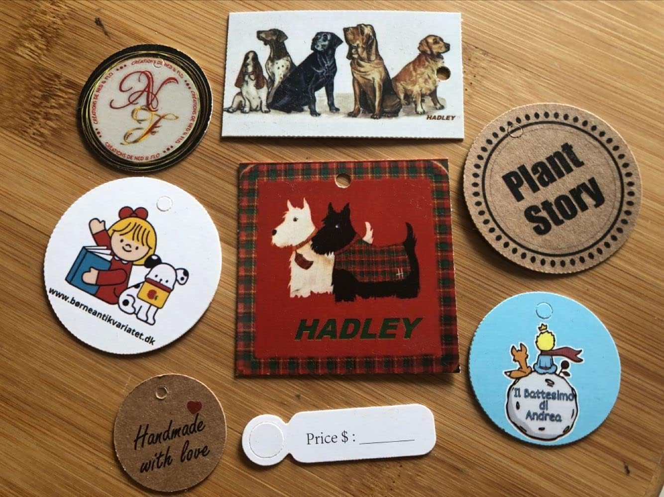 Custom Brown Kraft Paper Tags,Personalized Your Logo and Text Price Hang Tags for Clothes Gift Jewelry Handmade Business Wedding Birthday Favors